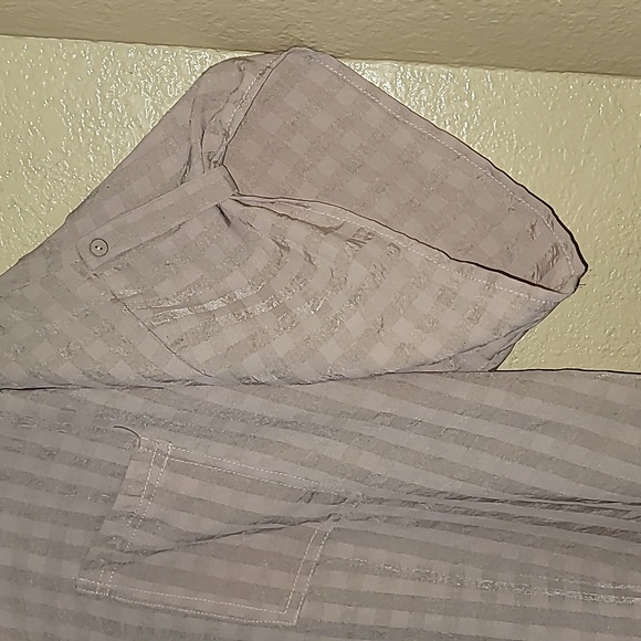 Scoop hem oversized PLUS 1X 3 button Shirt - Picture 4 of 8